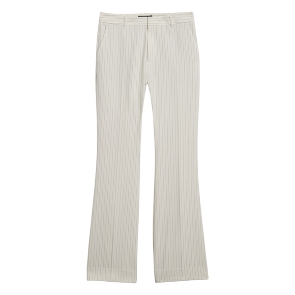 NWT - Banana Republic Sculpted Bootleg Pant - White Stripe - Size 14 - Picture 2 of 7